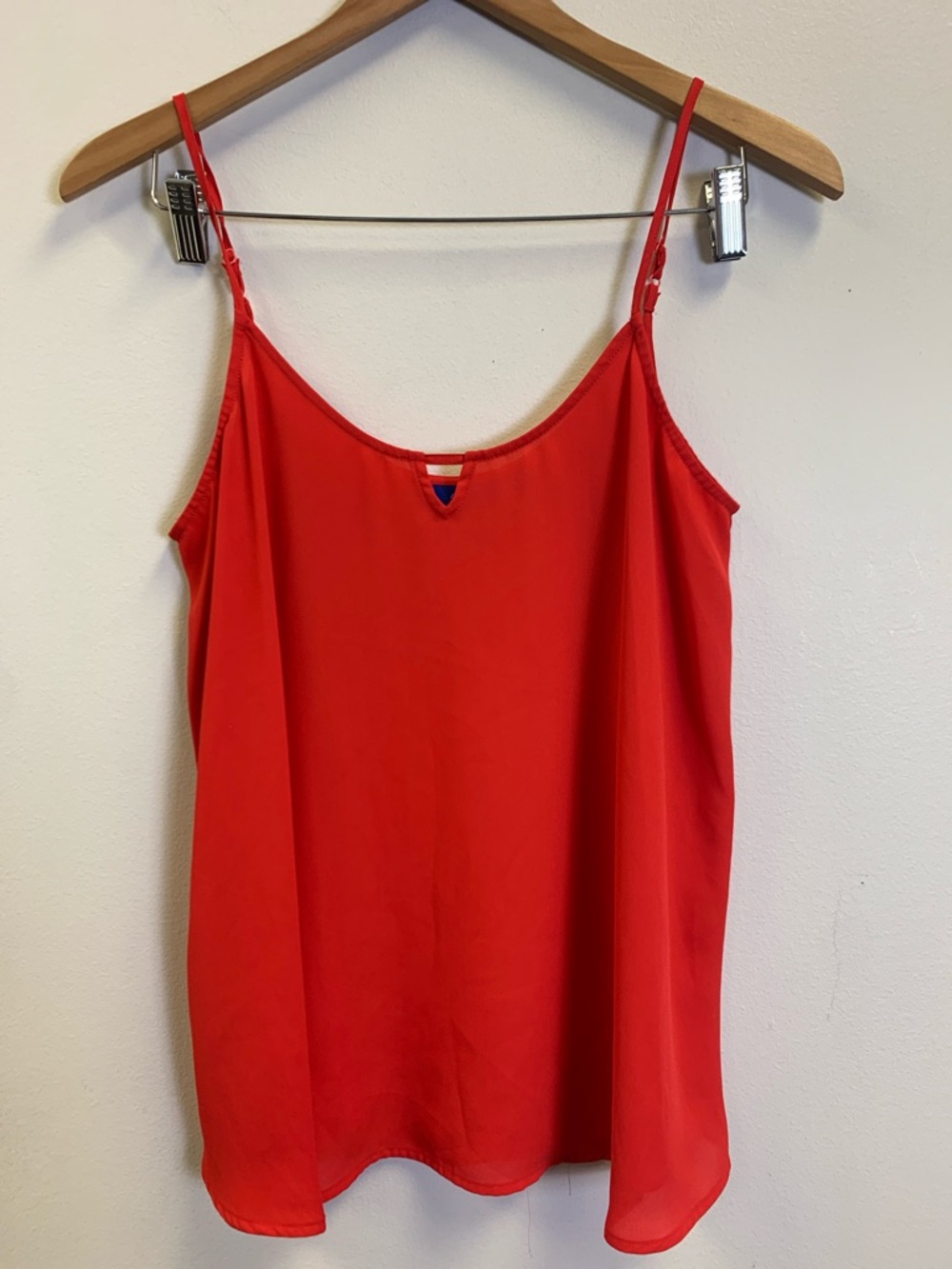 Red Spaghetti Strap Women's Tank Top